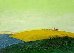 Gemälde, House on top, Andriy Klishyn