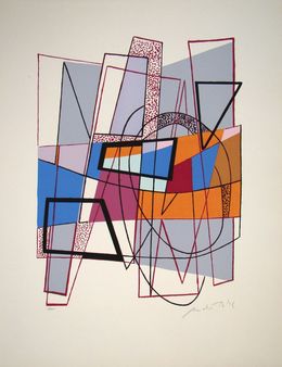 Print, Composition abstrait, André Bloc