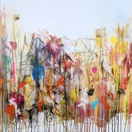 Painting, I don't want to live in your world anymore II, Frank den Os