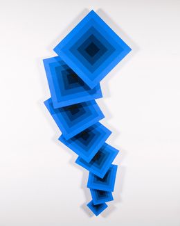 Gemälde, Blue attitude, George Koutsouris