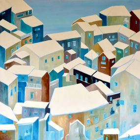 Gemälde, The city, Clara Duch