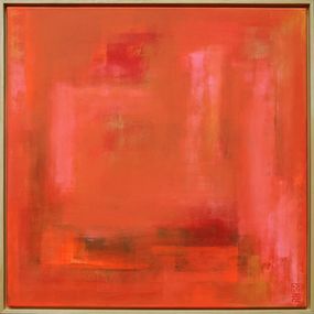 Gemälde, Untitled Pink & Orange, Ronald Hunter
