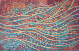 Painting, Colorful waves, Denitsa Mihaylova
