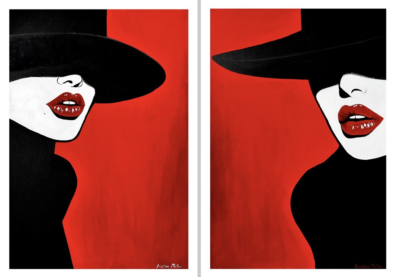 Kristina Mallen, Diptych: Demi Mots (Giclée Prints) Kristina Mallen, Diptych: Demi Mots (Giclée Prints)