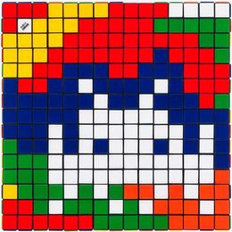Print, Rubik Camouflage NVDR1-2, Invader