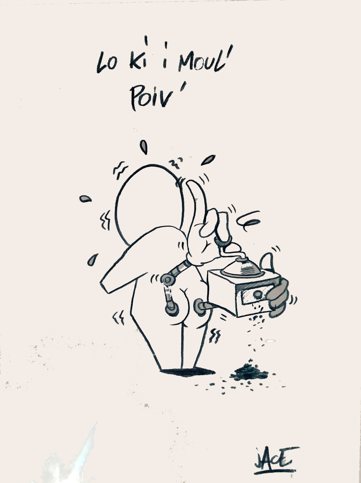 Jace, Lo ki i moul pwav - Avoir le trouillomètre à zéro - To be scared shitless Jace, Lo ki i moul pwav - Avoir le trouillomètre à zéro - To be scared shitless