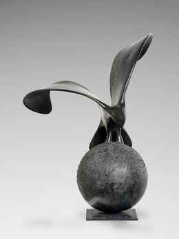 Sculpture, Aigle sur globe, Brigitte Téman