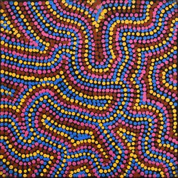 Peinture, Jintiparrnta Jukurppa (Desert Truffle Dreaming) - Mina Mina, Tina Martin Napangardi