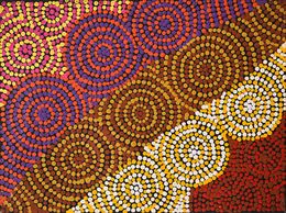Peinture, Karnta Jukurrpa (Womens Dreaming), Marlette Ross Napurrurla