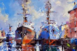 Painting, Frosty morning - series Golden age, Volodymyr Gluhomanyuk