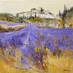 Gemälde, Lavandes à Joucas, Jean-Paul Surin