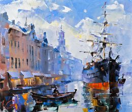 Painting, Channel of calm - series Golden age, Volodymyr Gluhomanyuk