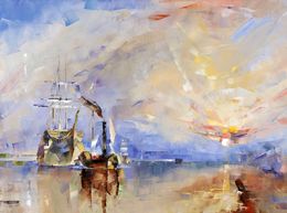 Gemälde, Shining - Interpretation of the painting by William Turner, Volodymyr Gluhomanyuk