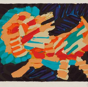 Print, Smiling Cat, Karel Appel