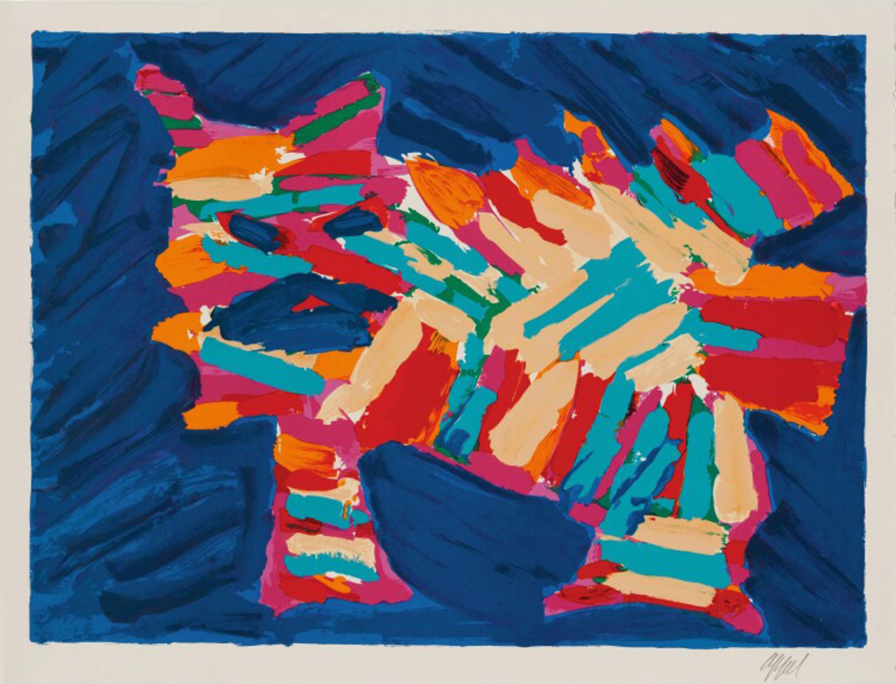 Karel Appel, Blue Cat Karel Appel, Blue Cat