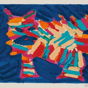 Print, Blue Cat, Karel Appel
