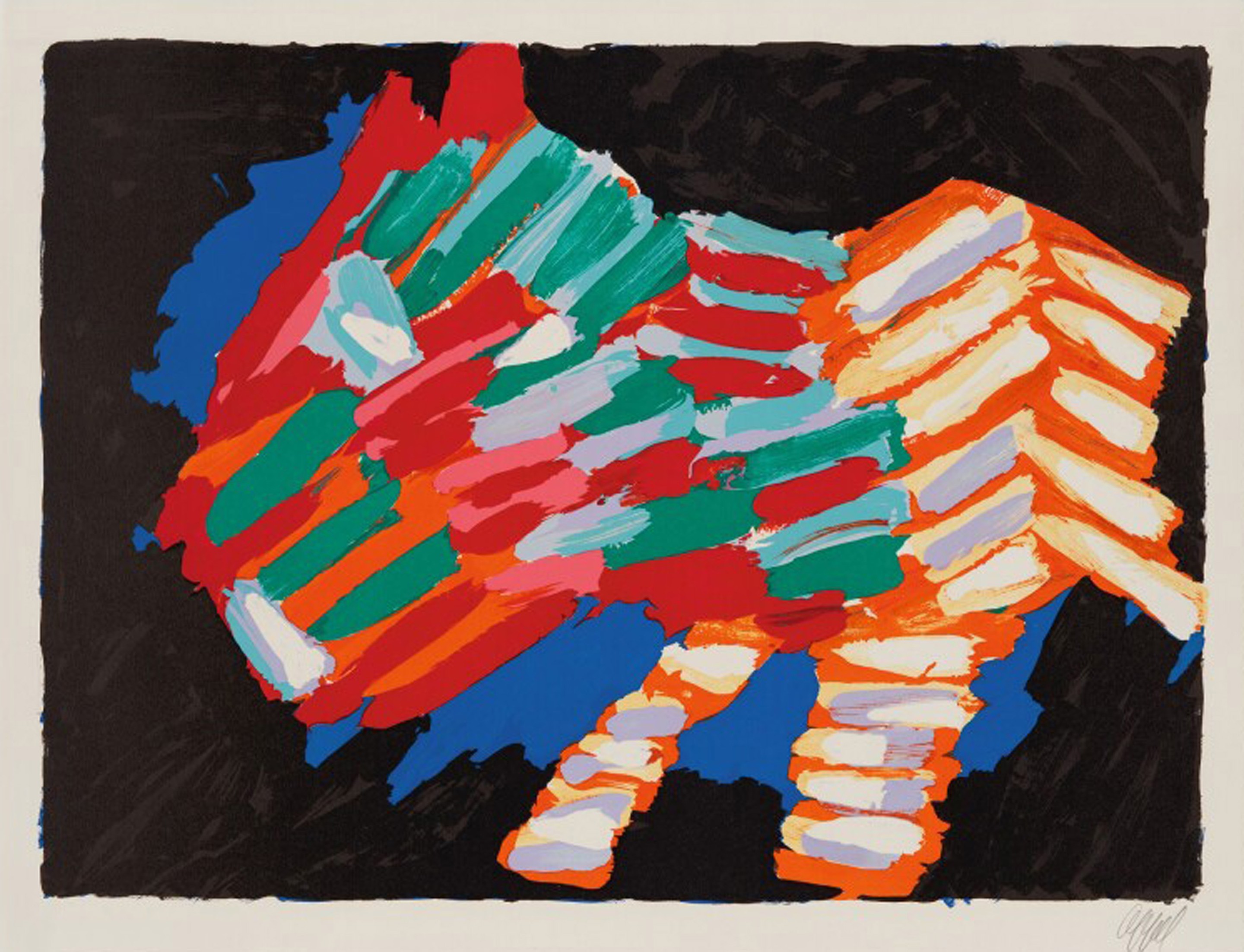 Karel Appel, Cat in the Night Karel Appel, Cat in the Night