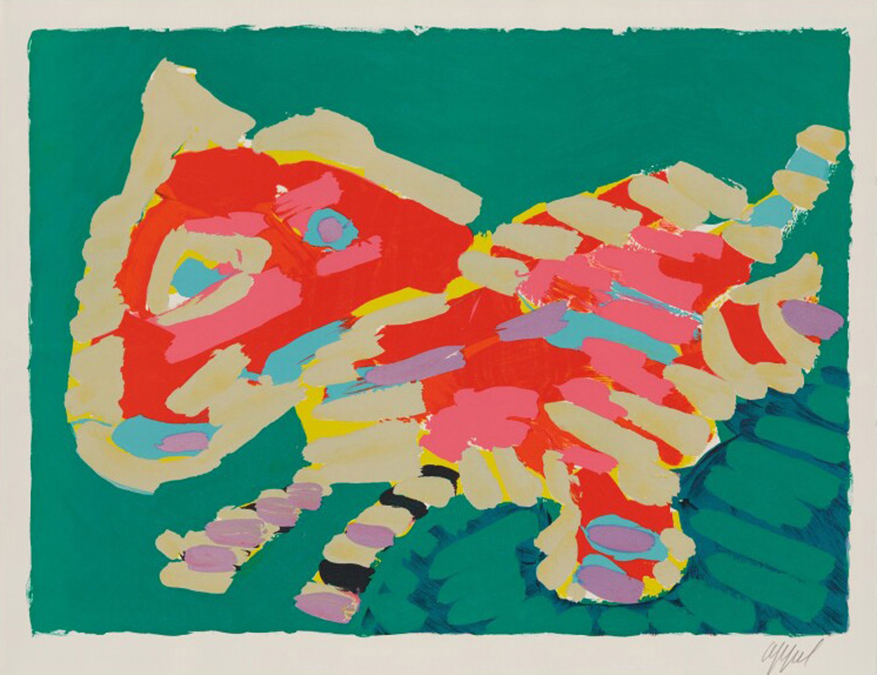 Karel Appel, Luminous Cat Karel Appel, Luminous Cat