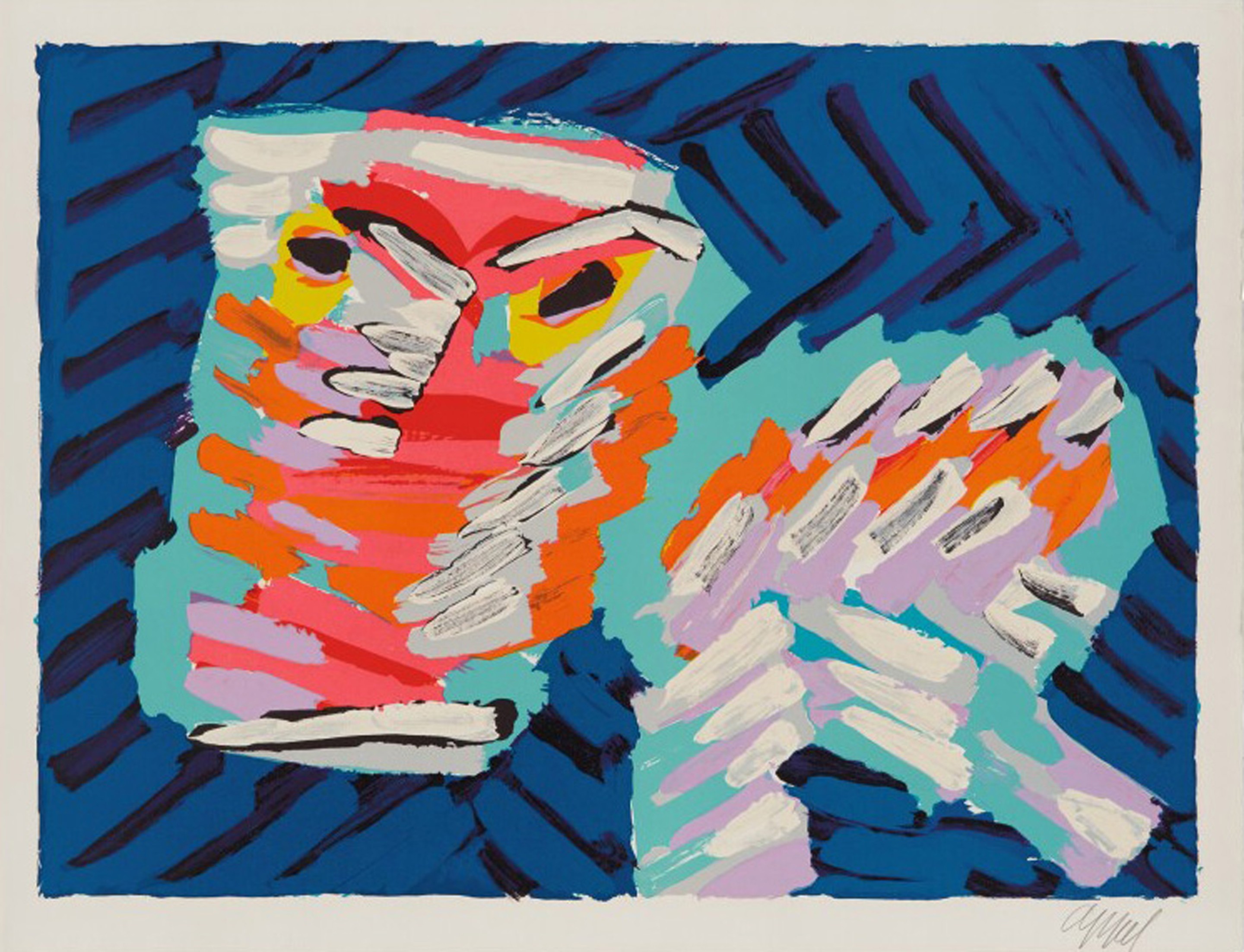 Karel Appel, Sad Cat Karel Appel, Sad Cat