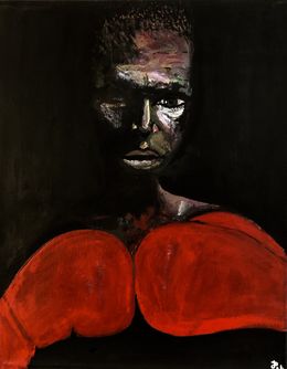 Gemälde, Bats toi, ne baisse pas les bras et tu seras libre N°4, Jacob Diboum