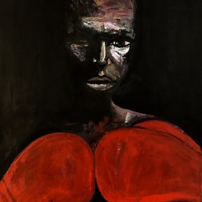 Gemälde, Bats toi, ne baisse pas les bras et tu seras libre N°4, Jacob Diboum