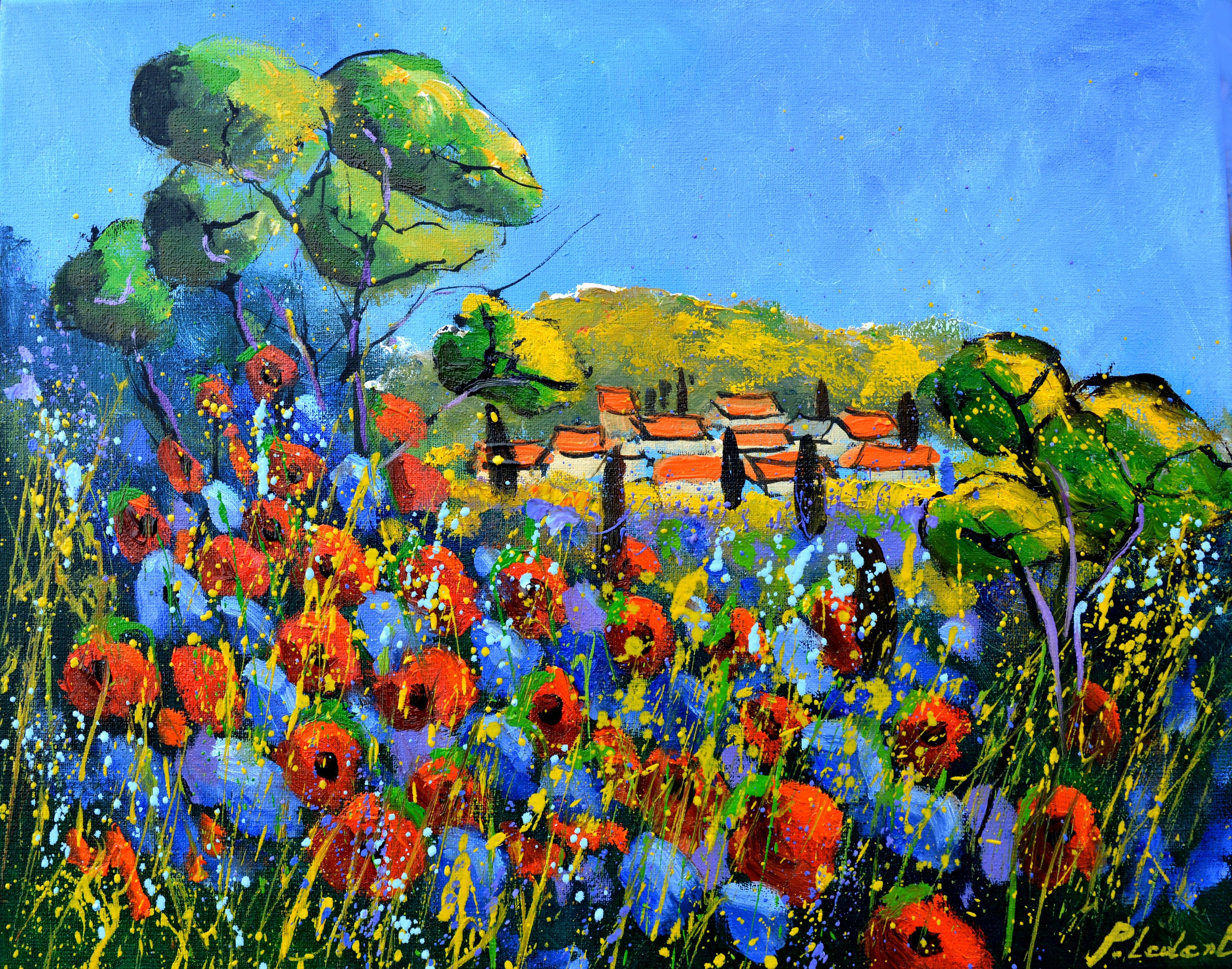 Pol Ledent, Poppies in Provence Pol Ledent, Poppies in Provence