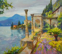 Painting, Unforgettable Lake Como, Serhii Cherniakovskyi