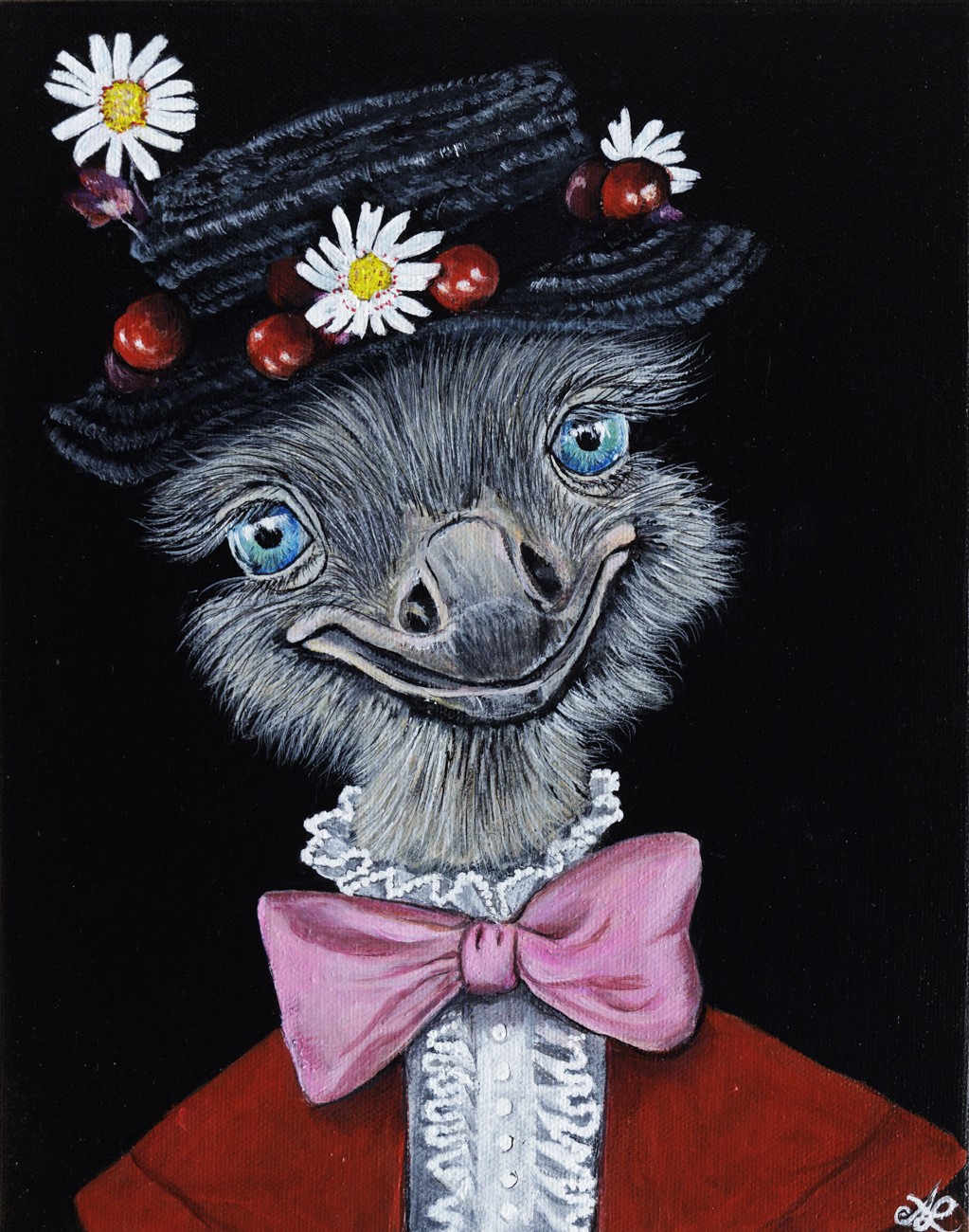 Anita Leray, Poppinstruche - Série Portrait Autruche personnifiée Anita Leray, Poppinstruche - Série Portrait Autruche personnifiée
