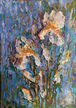 Gemälde, Heavenly Irises, Rakhmet Redzhepov (Ramzi)