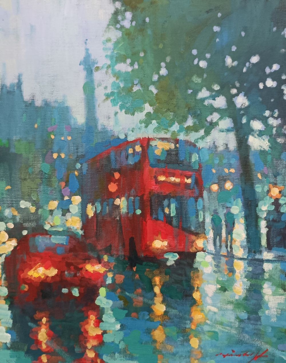 David Hinchliffe, Early Morning in Trafalgar Square David Hinchliffe, Early Morning in Trafalgar Square