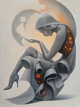 Painting, Between Light and Shadow, Tamar Nazaryan