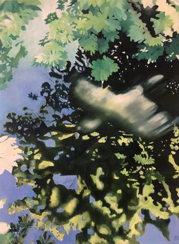 Painting, Reflet-oiseau, Sophie Roy
