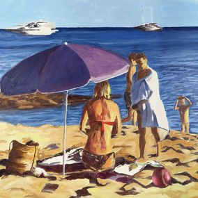 Gemälde, Formentera Beach, Karine Bartoli