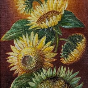 Painting, Sunflowers, Nelli Tsenova