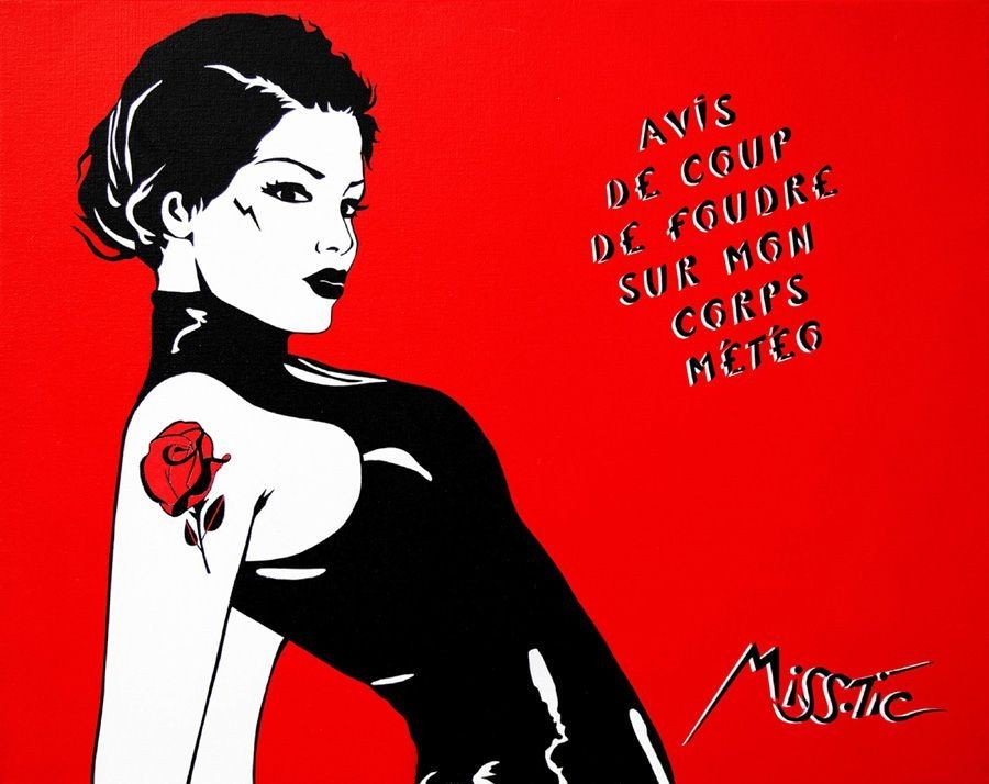 Miss.Tic, Avis de coup de foudre sur mon corps météo Miss.Tic, Avis de coup de foudre sur mon corps météo