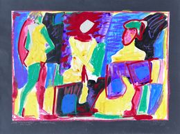 Gemälde, Three female nudes, Karl-Karol Chrobok