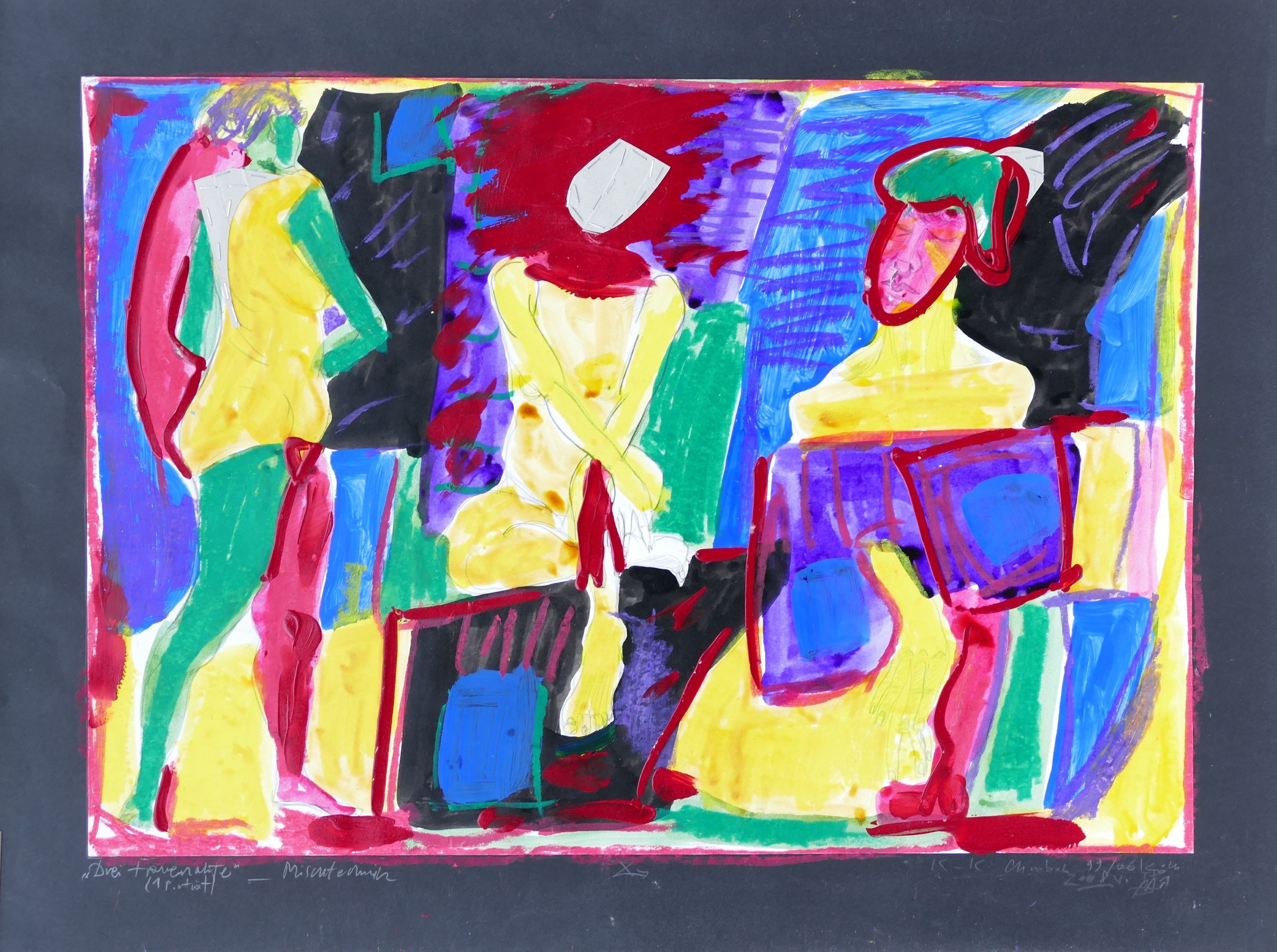 Karl-Karol Chrobok, Three female nudes Karl-Karol Chrobok, Three female nudes