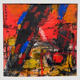 Peinture, Red Composition, Aaron Labin (Grigoryan)
