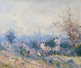 Peinture, Rouen, les jardins sur les hauteurs réf : CBPD1008, Jean Pierre Dubord