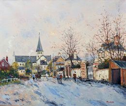 Painting, Saint Martin de Boscheville, Normandie réf : CBPD1009, Jean Pierre Dubord