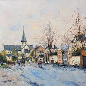 Gemälde, Saint Martin de Boscheville, Normandie réf : CBPD1009, Jean Pierre Dubord