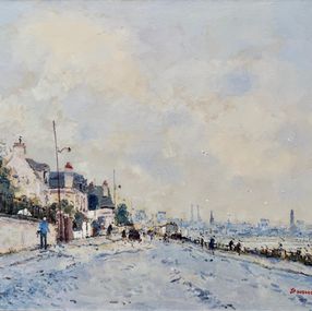Gemälde, La promenade à Sainte Adresse, Normandie réf : CBPD1111, Jean Pierre Dubord