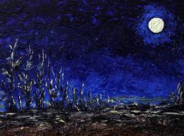Gemälde, Lunar landscape, Andriy Klishyn