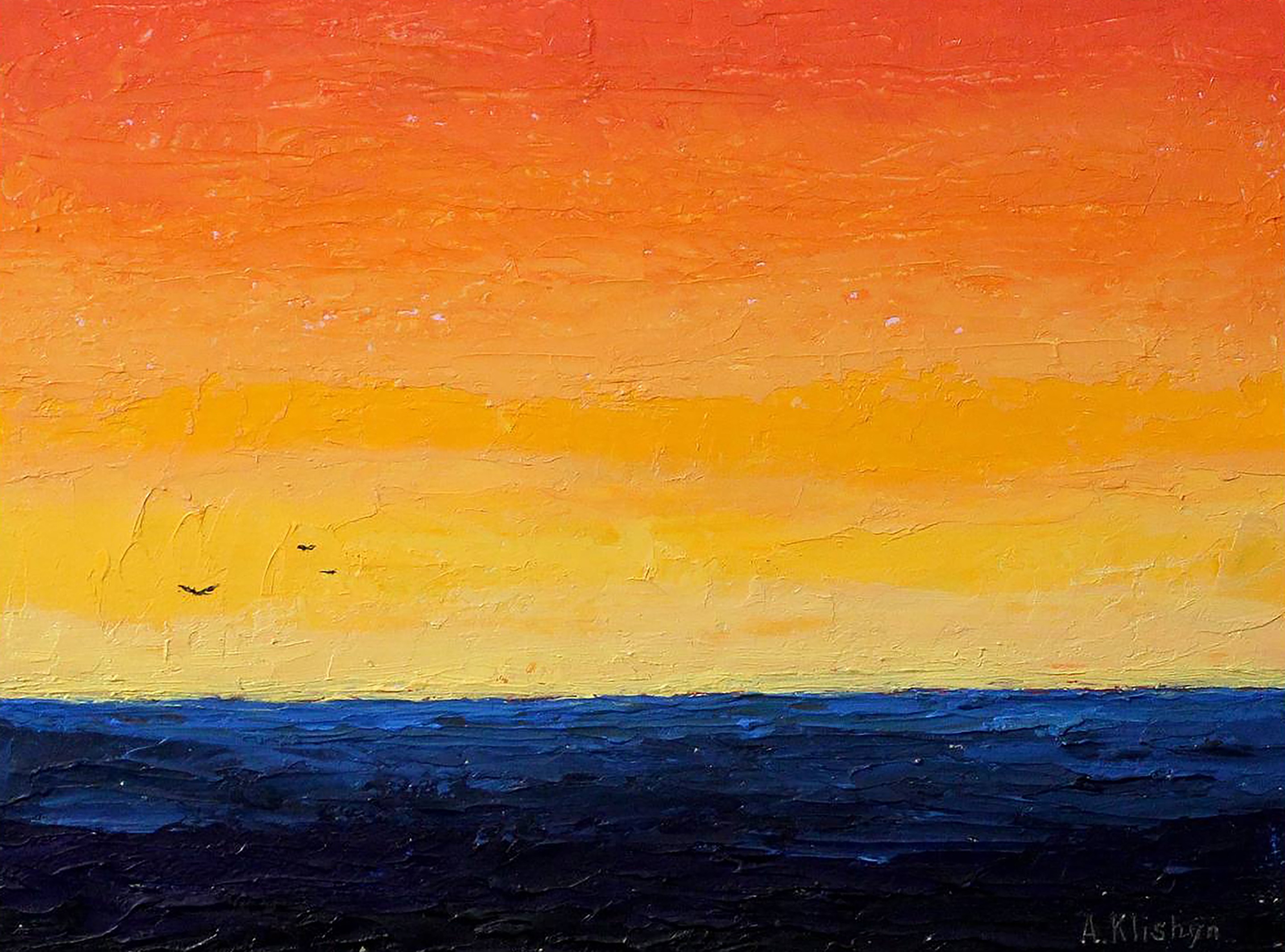 Andriy Klishyn, Sunset with seascape Andriy Klishyn, Sunset with seascape