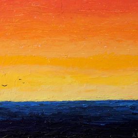 Gemälde, Sunset with seascape, Andriy Klishyn