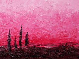 Gemälde, Pink sunset, Andriy Klishyn