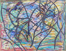 Peinture, Spring landscape no.3 - Garden, Karl-Karol Chrobok
