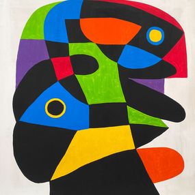 Painting, Retrato en fondo blanco, Enrique Pichardo