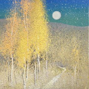 Painting, Whisper of the Moonlit Forest, Andrii Kovalyk