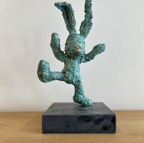 Sculpture, Bronze teddy bear IX (knuffel IX), Babette Degraeve